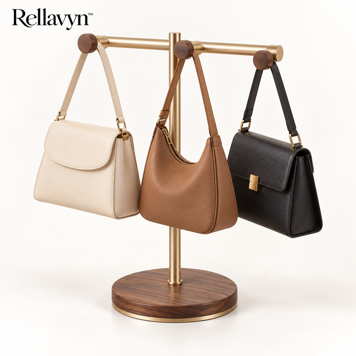 Rellavyn™ Freestanding Handbag Display and Storage Rack