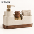 Rellavyn™ Stone-Look Sink Caddy with Walnut Base
