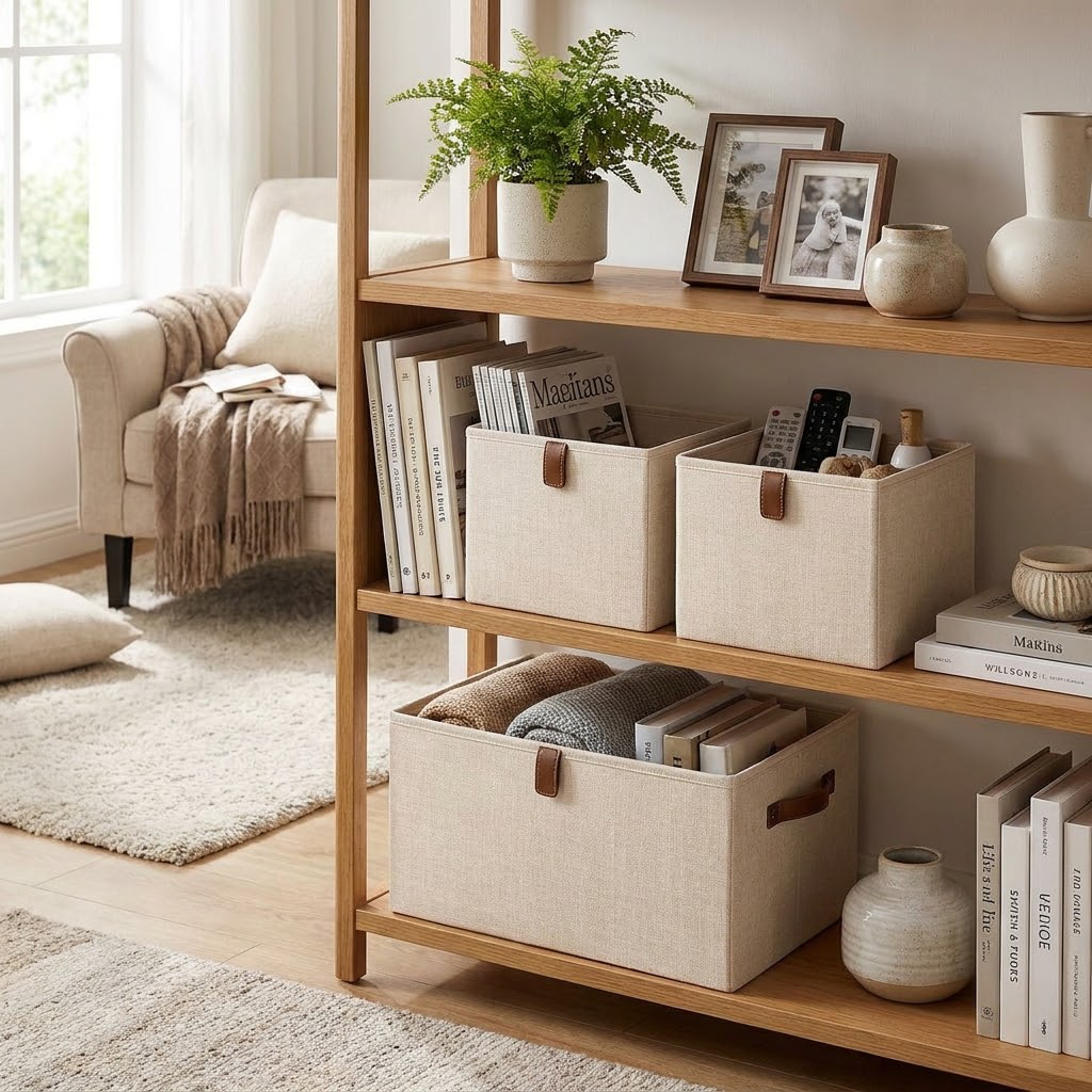 Rellavyn™ Premium Linen Closet Storage Bins, Set of 3