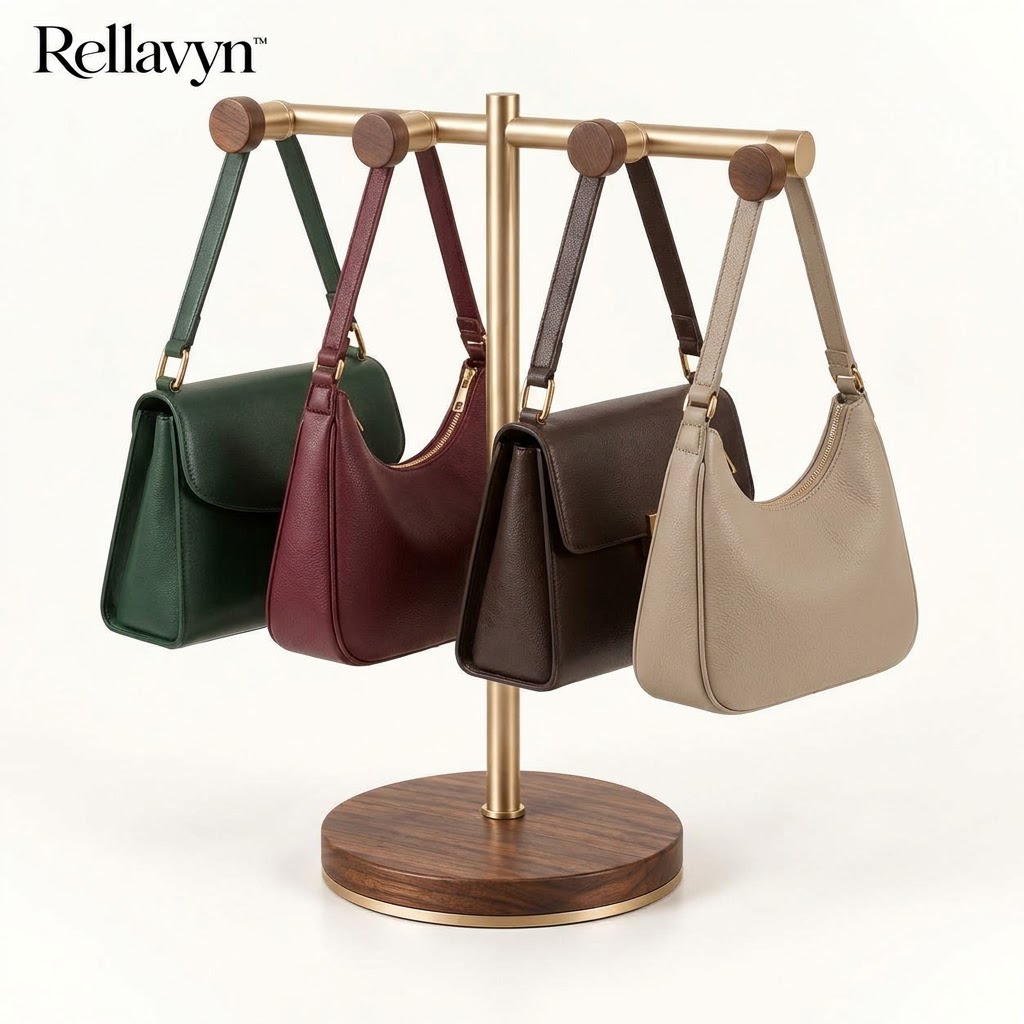 Rellavyn™ Freestanding Handbag Display and Storage Rack