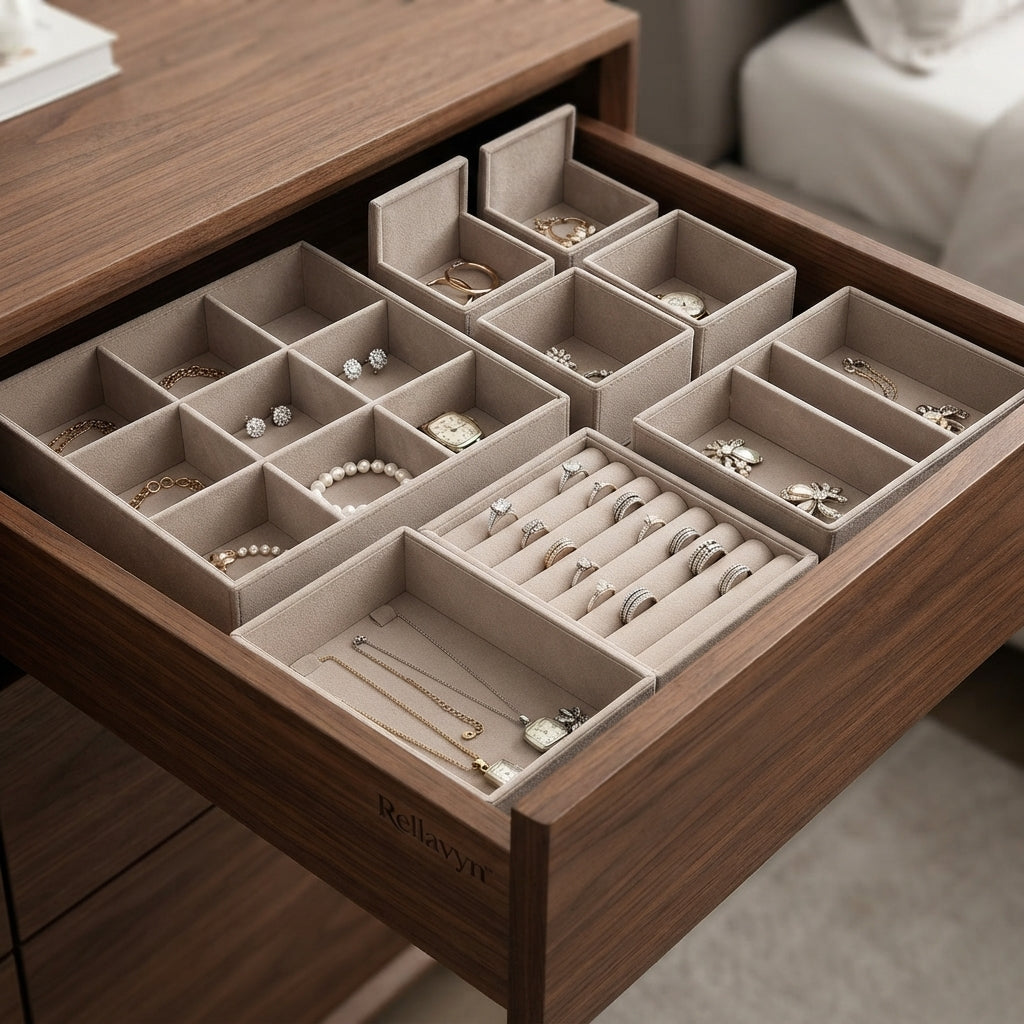 Rellavyn™ Modular Fabric Drawer Organizer Set