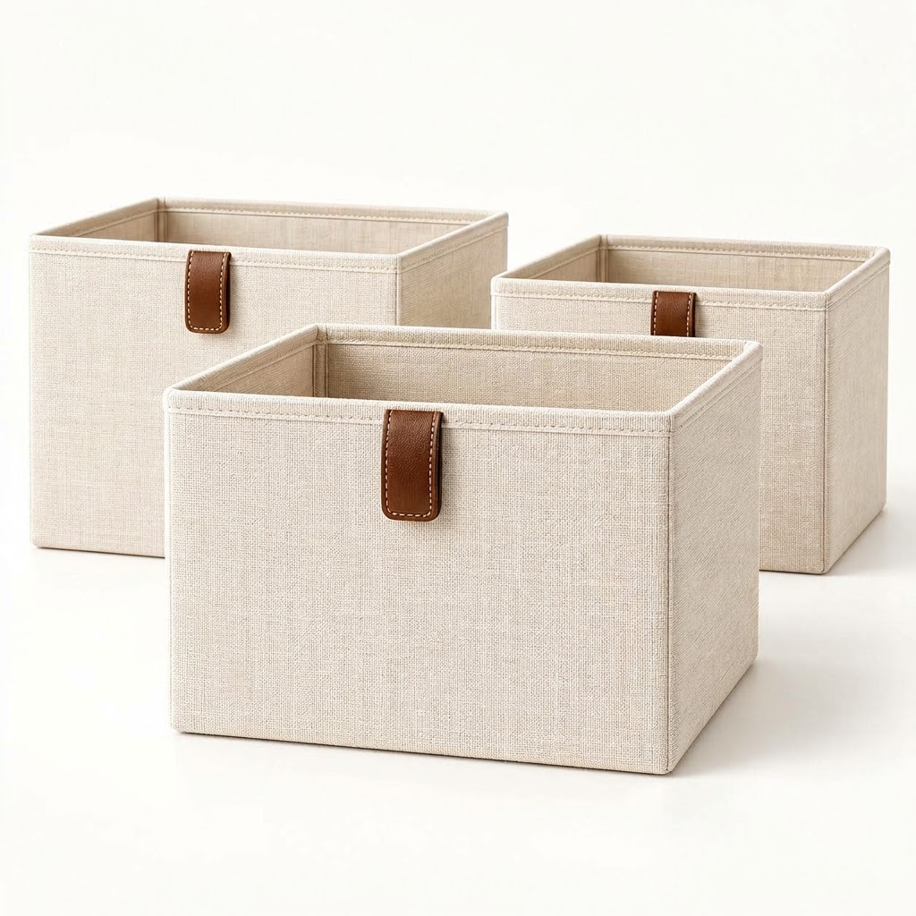 Rellavyn™ Premium Linen Closet Storage Bins, Set of 3