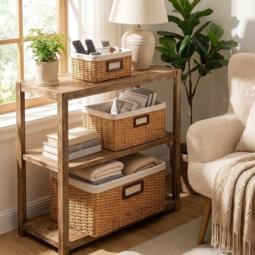 Rellavyn™ Woven Pantry Storage Baskets, Set of 3
